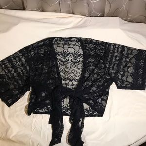 Miss Chievous black lace coverup